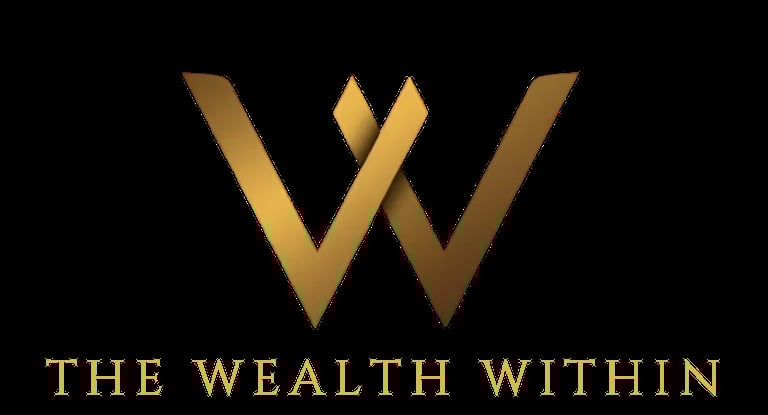 Golden W logo with The Wealth Within text on black background